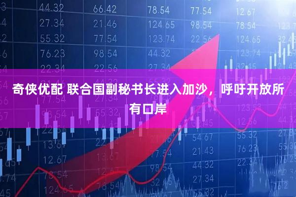 奇侠优配 联合国副秘书长进入加沙，呼吁开放所有口岸